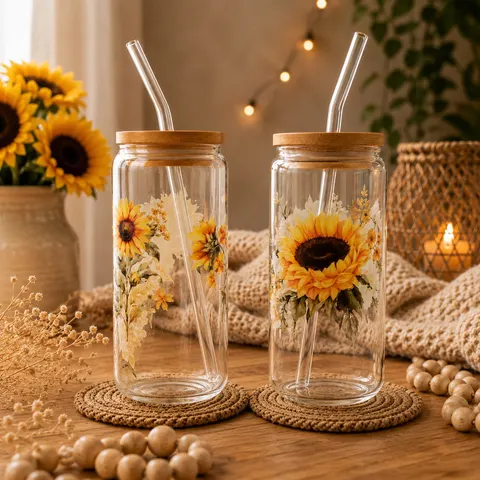 Sunflower Glass Tumbler