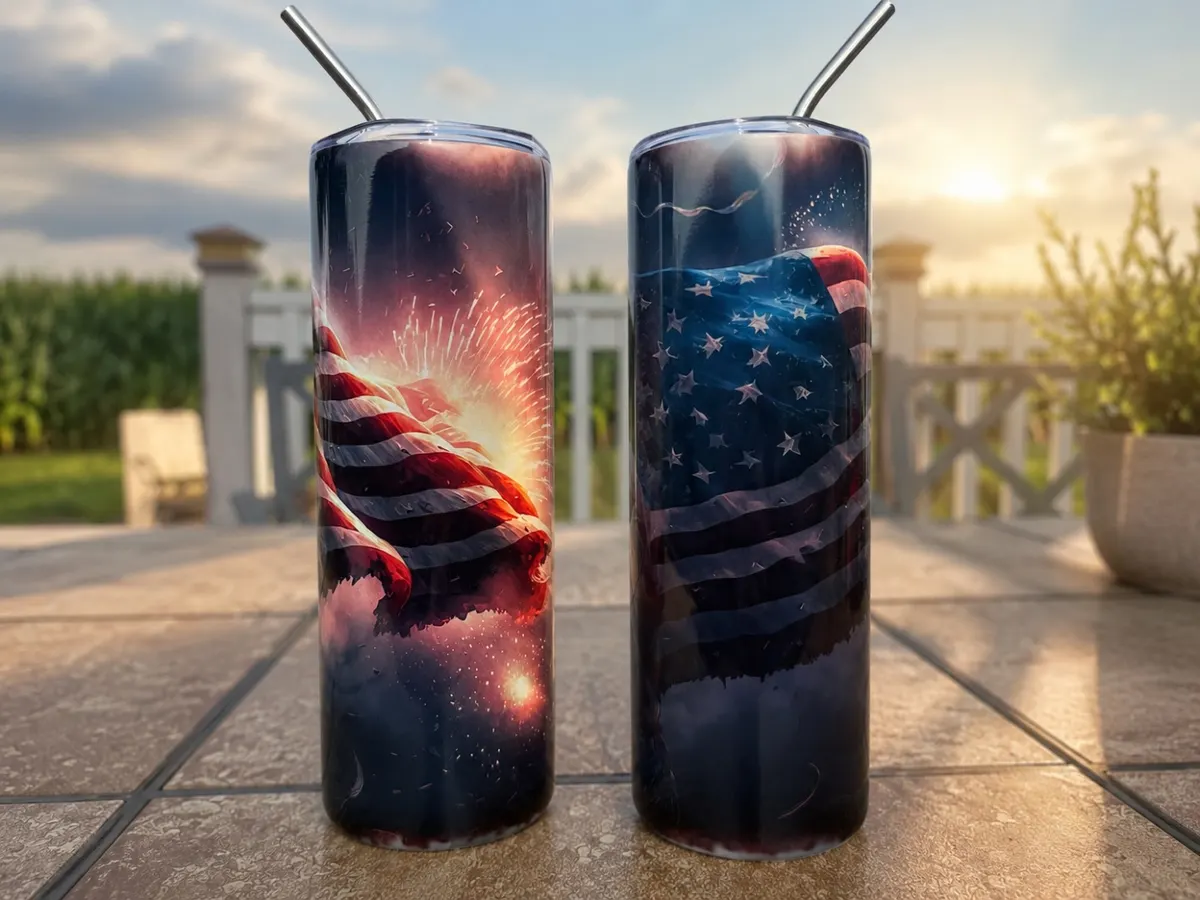 American Flag  Tumbler