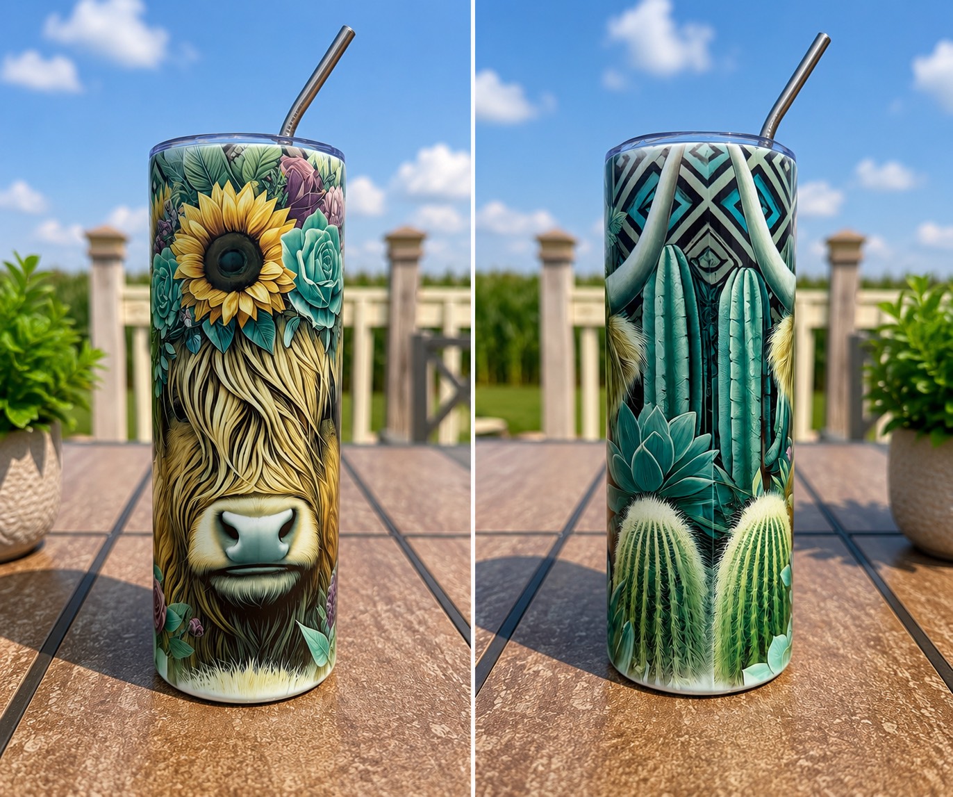 Highland Cow Tumbler