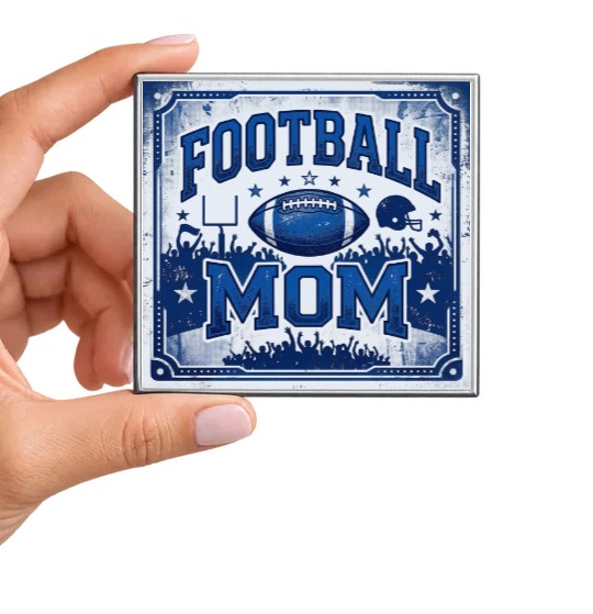 Football Mom Blue Magnet