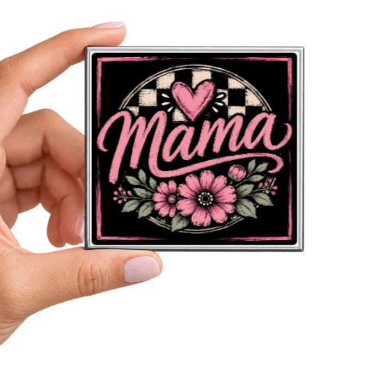 Mama Pink Heart Magnet