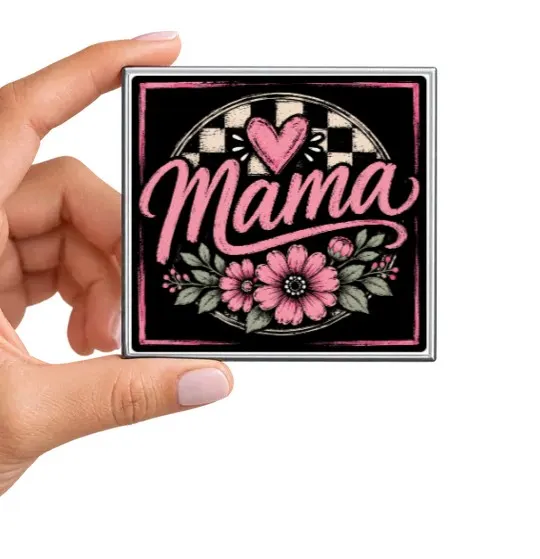 Mama Pink Heart Magnet