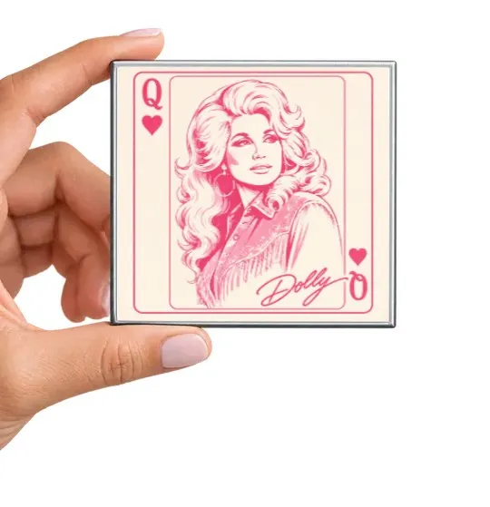 Country Queen of Hearts Card Magnet