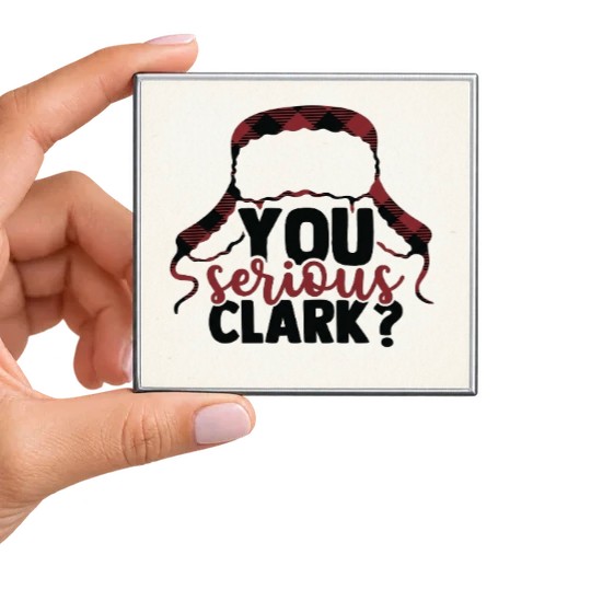 You Serious Clark? Plaid Hat Magnet