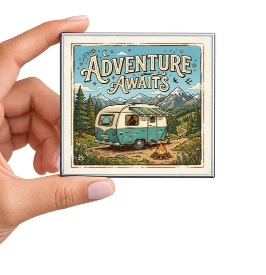 Adventure Awaits Camper Magnet