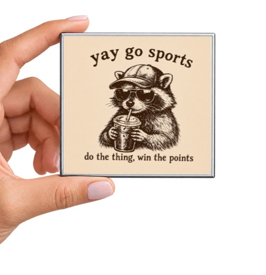 Yay Go Sports Raccoon Magnet