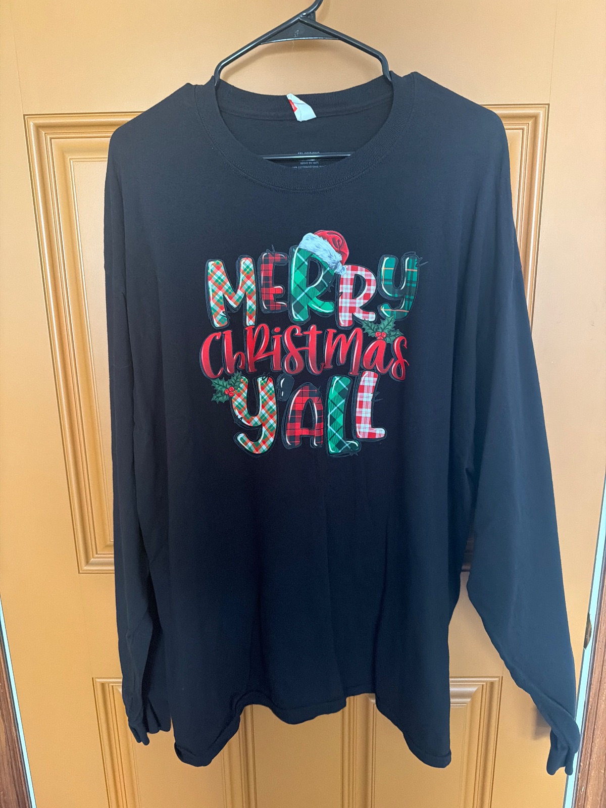 2X Black long sleeve t-shirt