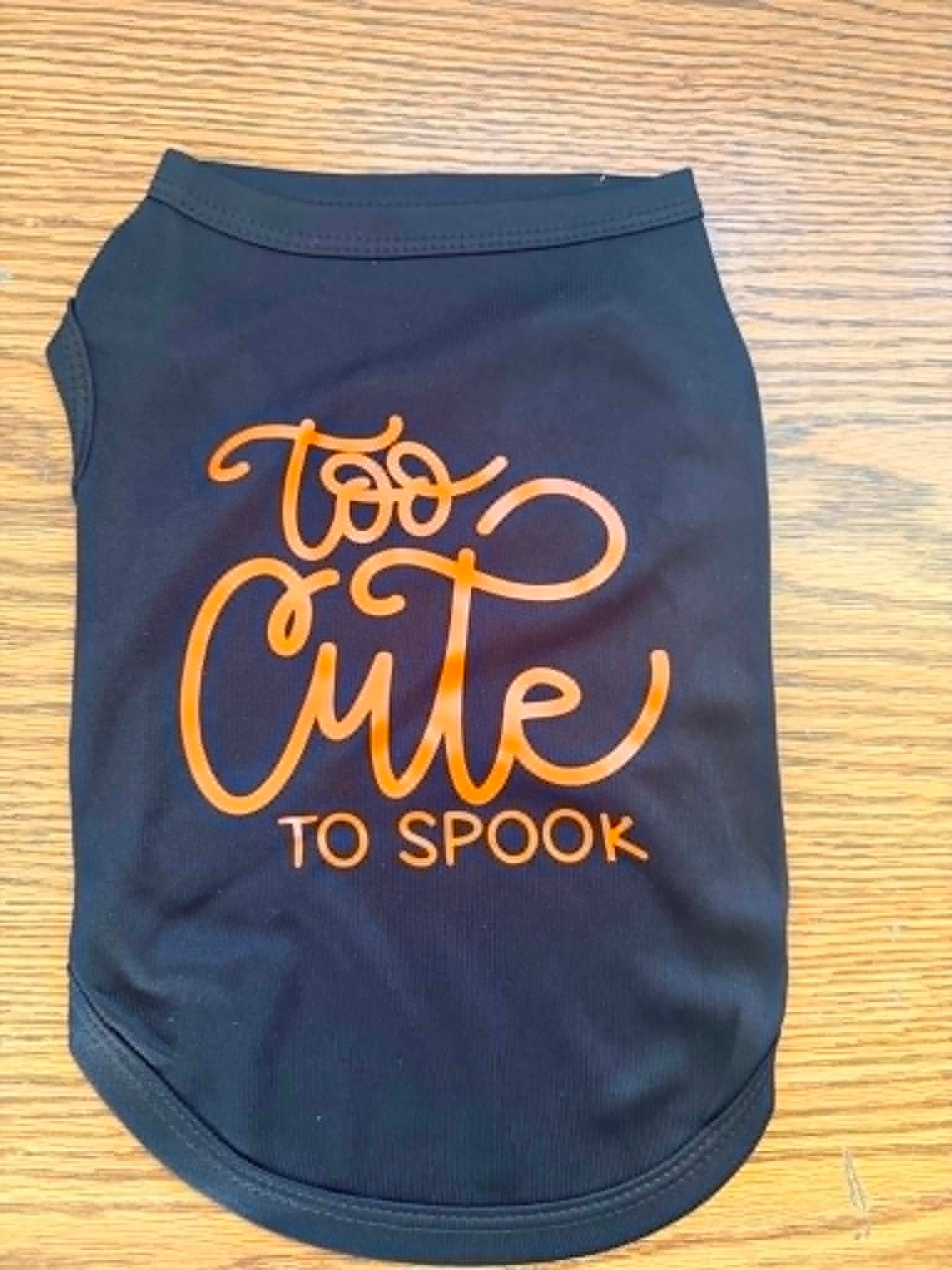 Too Cute to Spook Dog Shirt