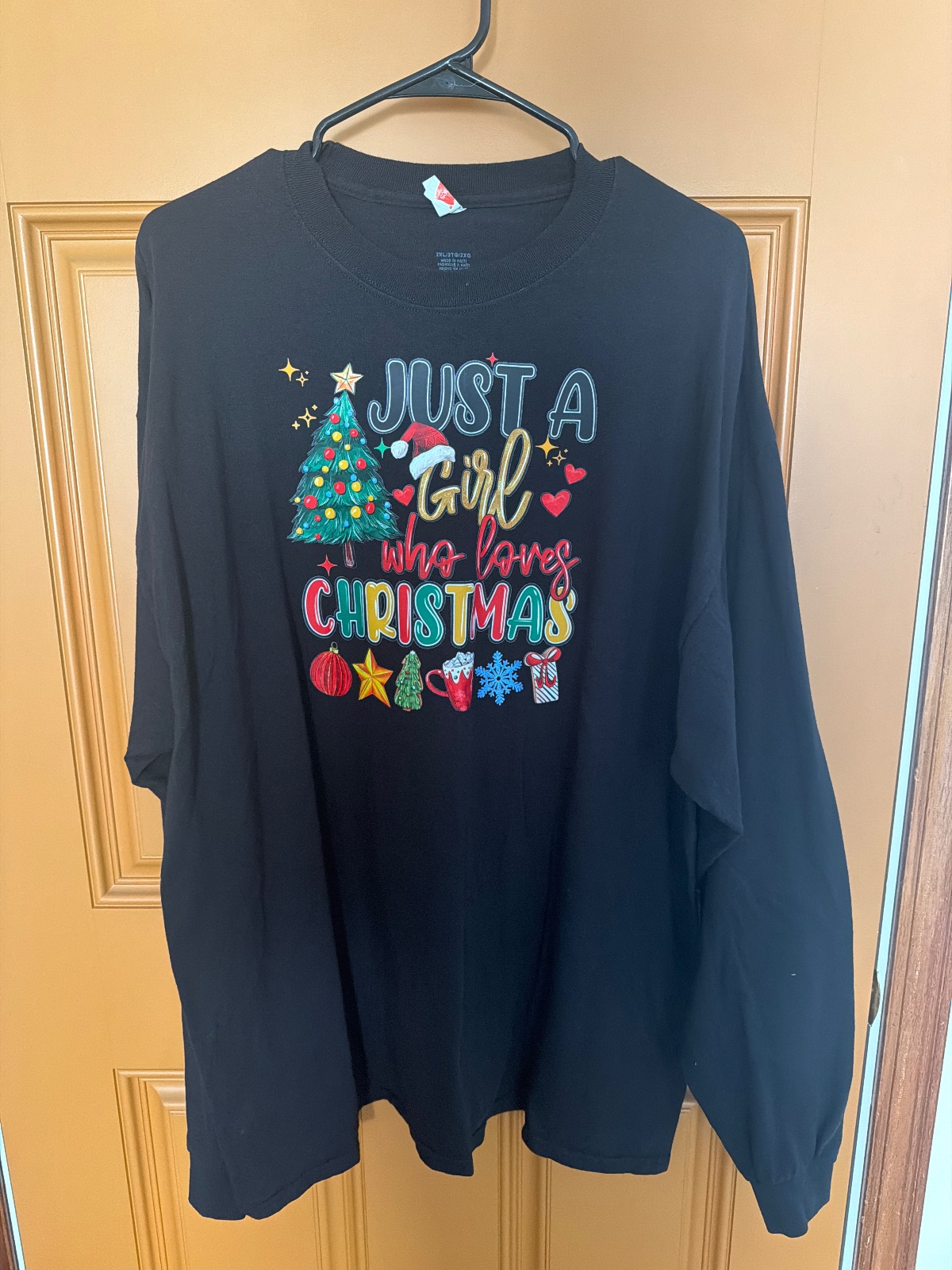 2X BLACK LONG SLEEVE T-SHIRT