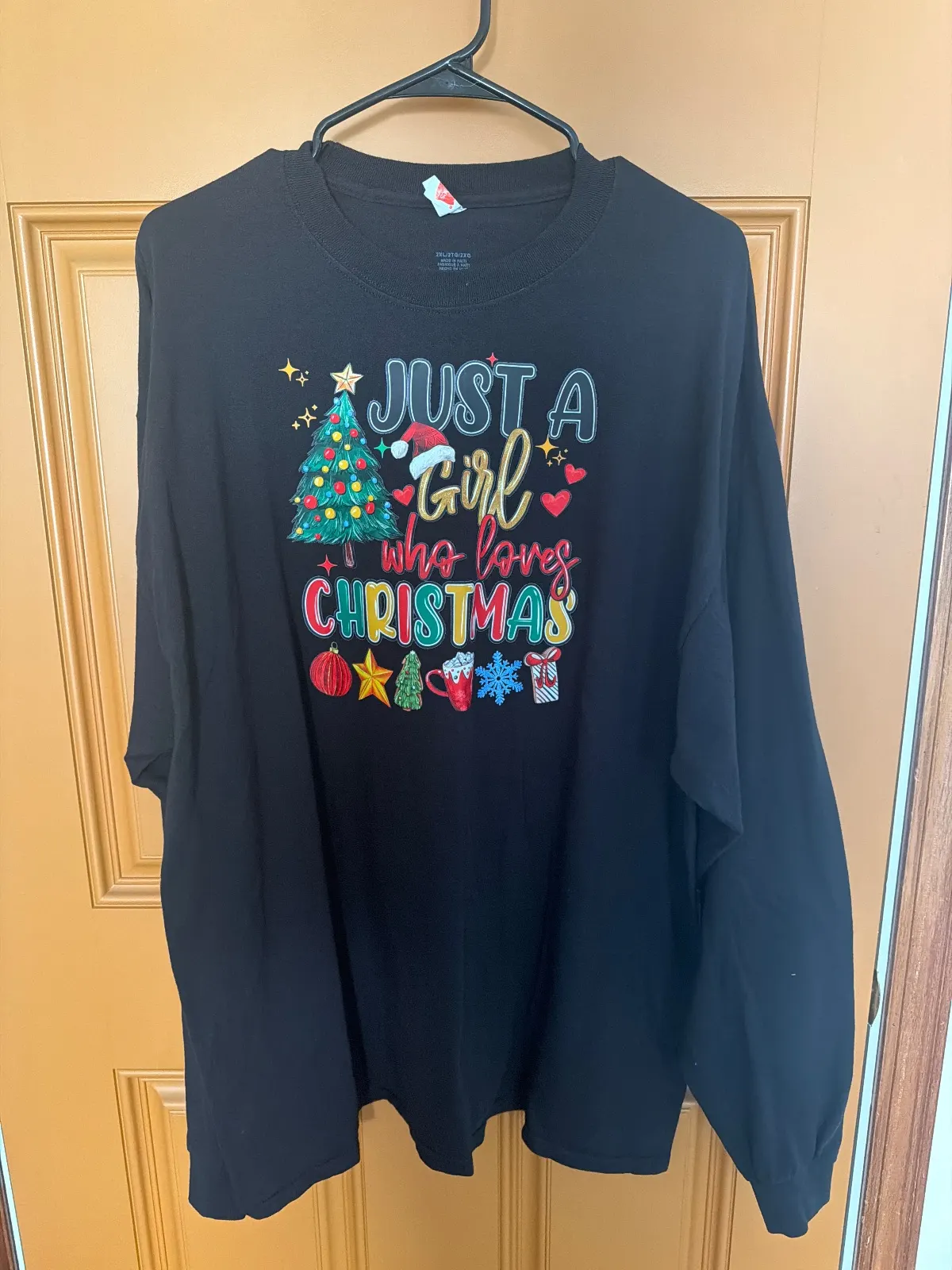 2X BLACK LONG SLEEVE T-SHIRT