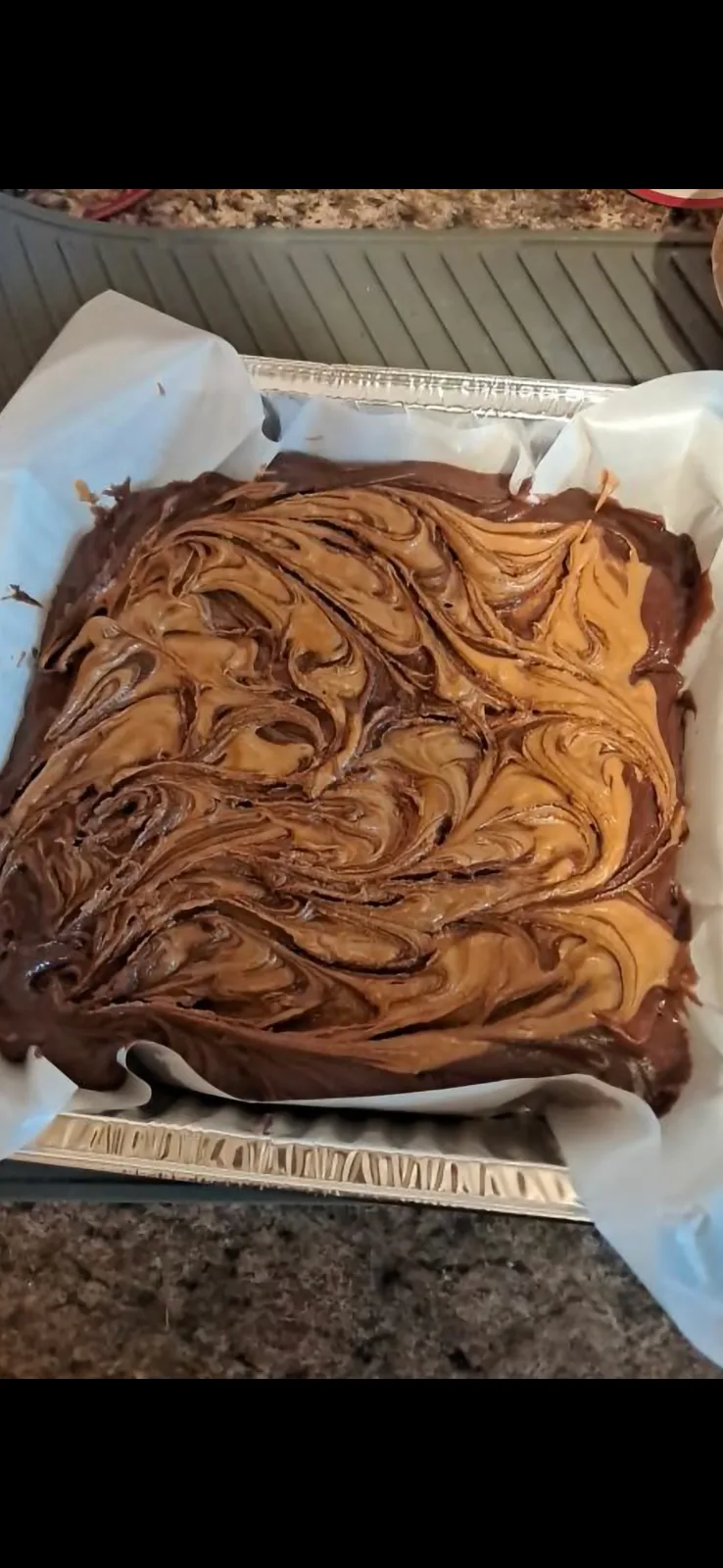 Chocolate fudge with carmel swirl