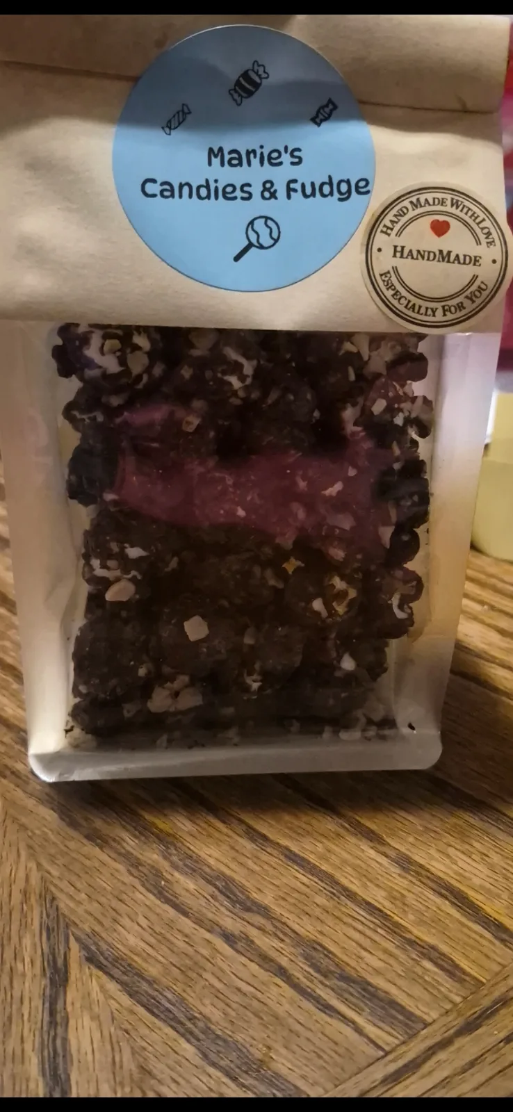 Gourmet popcorn.  Different kinds. Coffee with heath crunch. 4 ounces 5.00 or 8 ounces 10.00