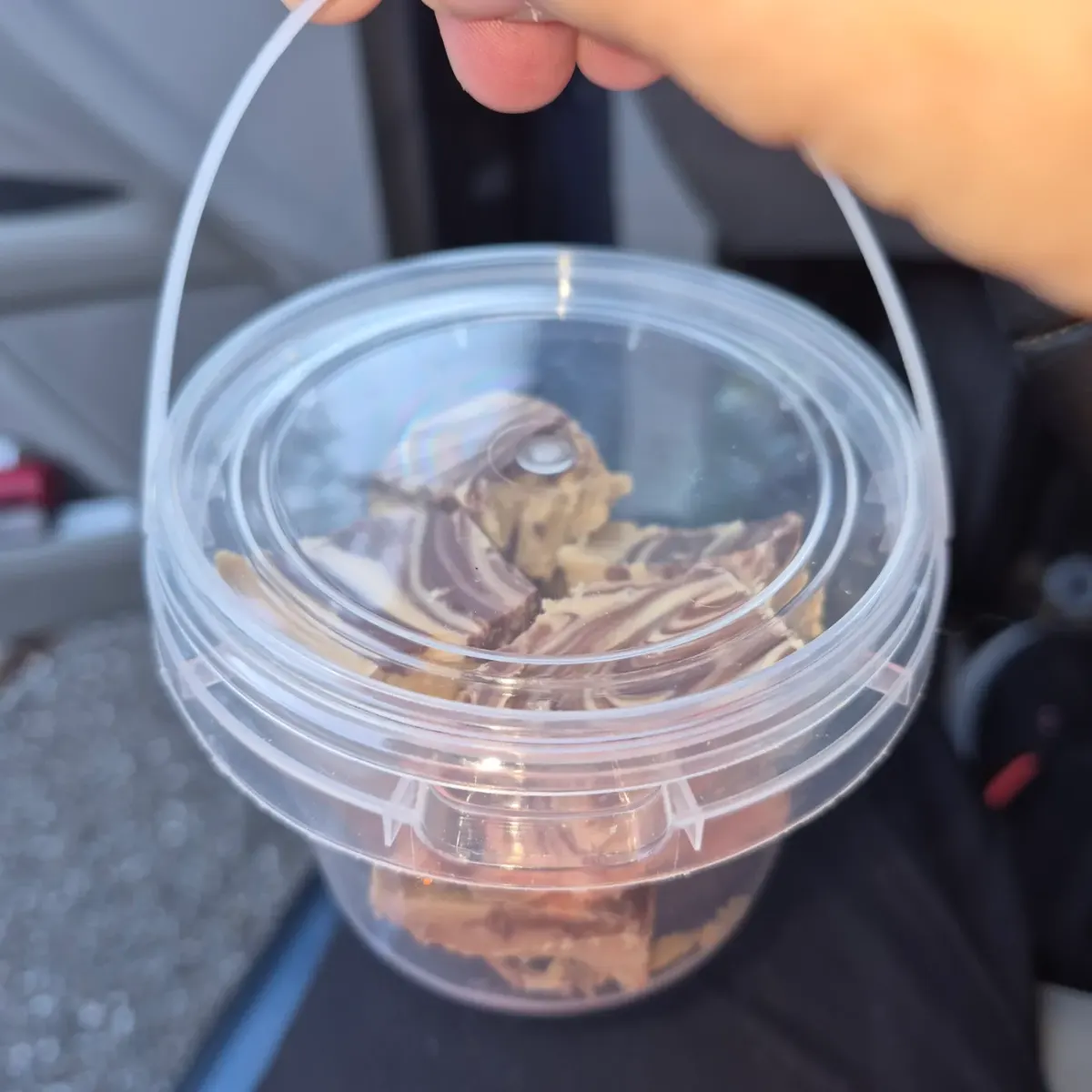 Bucket of fudge