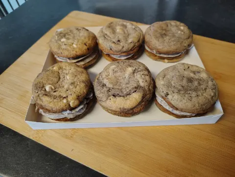 Cookies and cream sandwich
