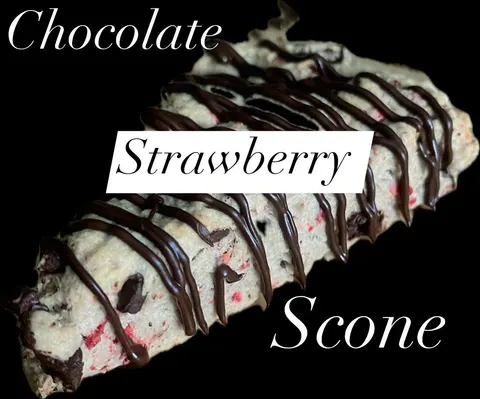 Chocolate Strawberry Scone