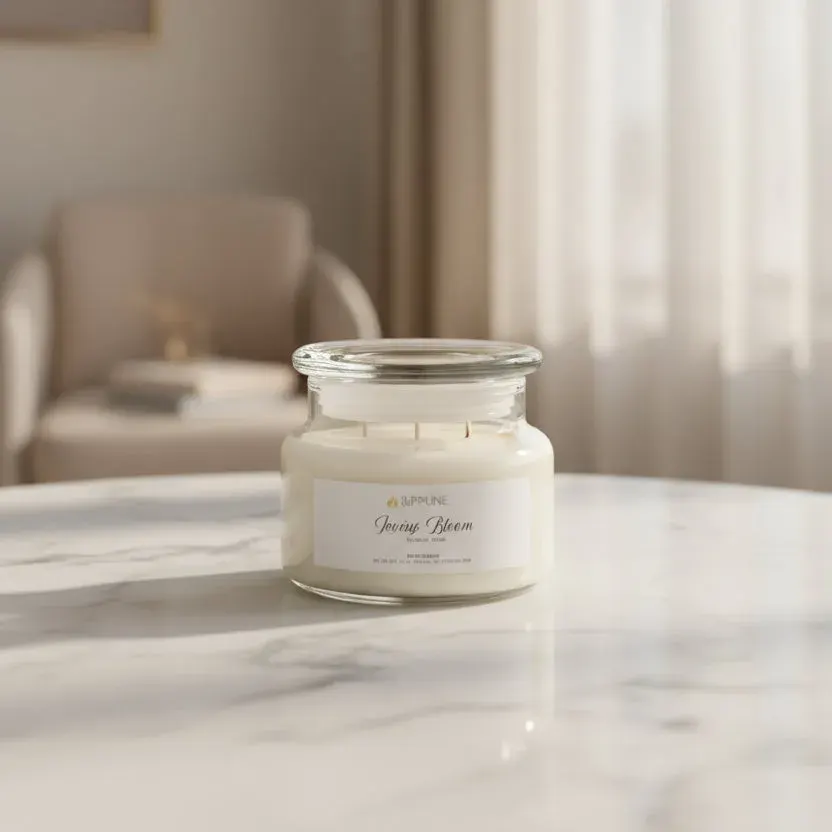 Ivory Bloom Candle