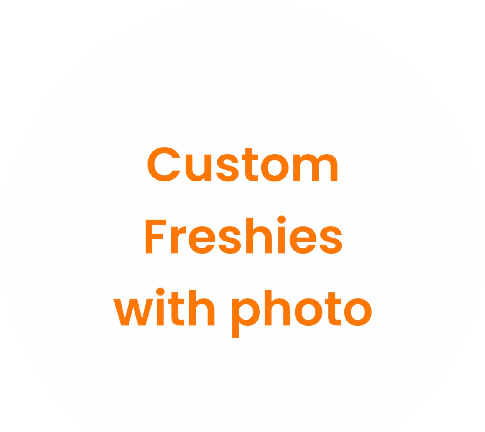 Customize scented Freshie with photo