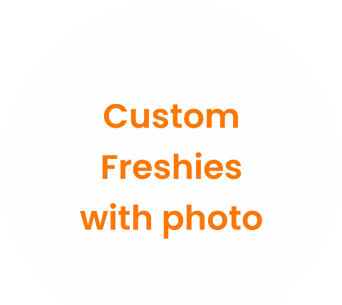 Customize scented Freshie with photo