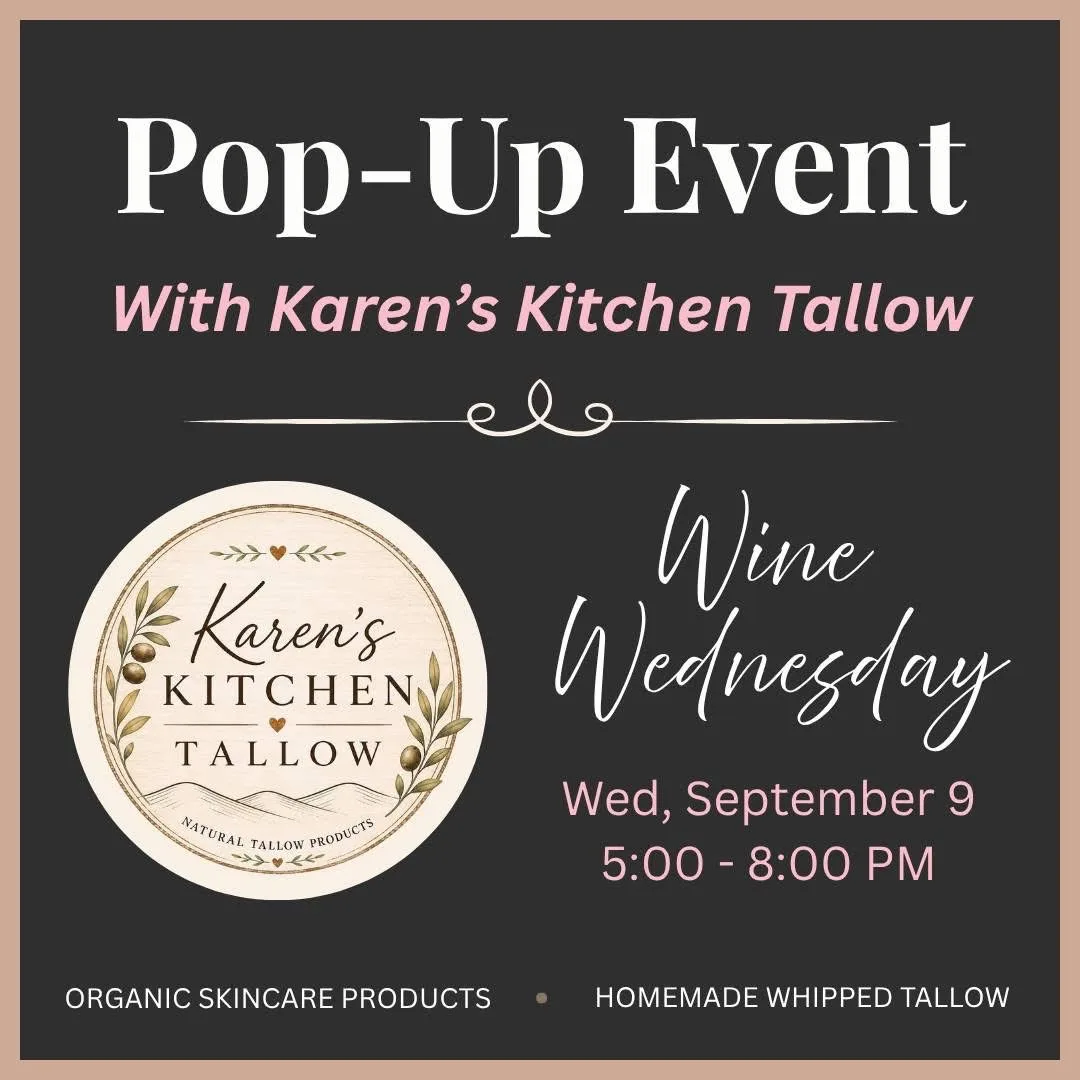 Wine Wednesday Popup flier