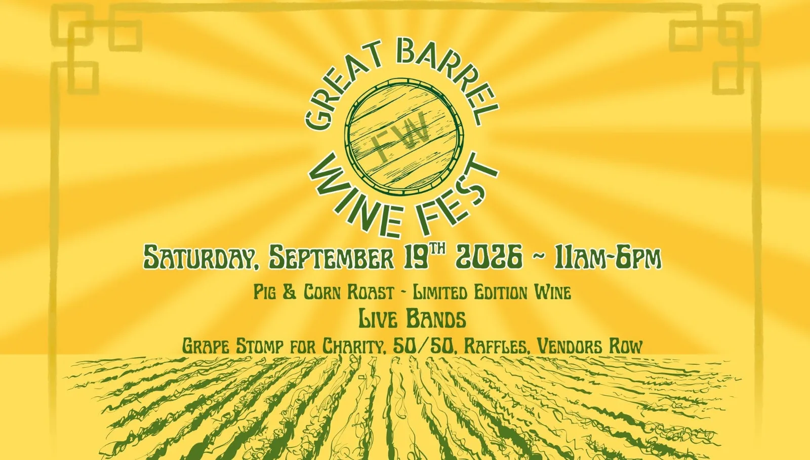 Firelands Winery Great Barrel Festival flier
