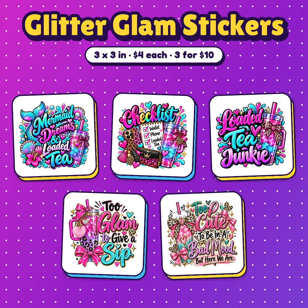 Glitter Glam Sticker