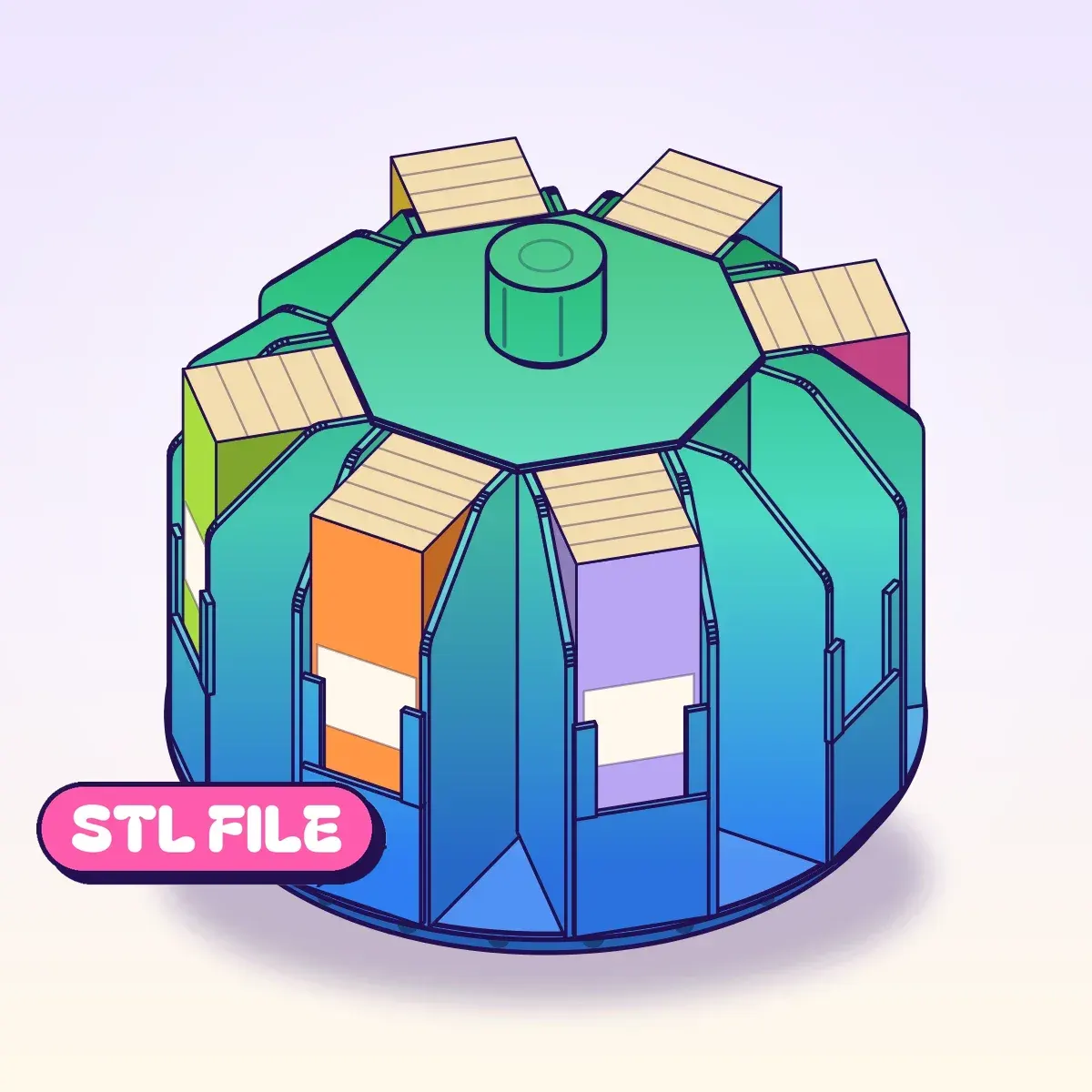Carousel STL Files