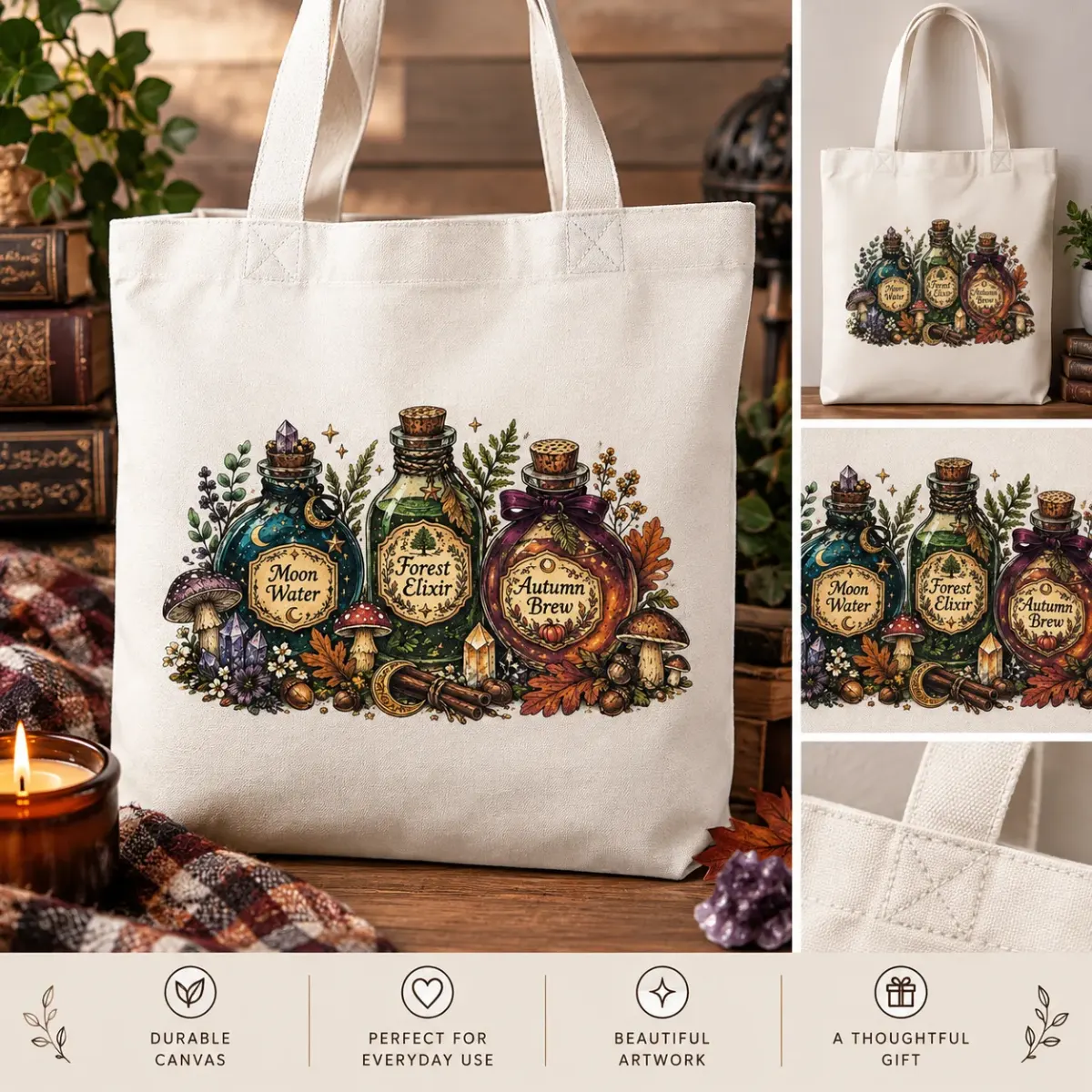 The Cozy Witch’s Apothecary Tote