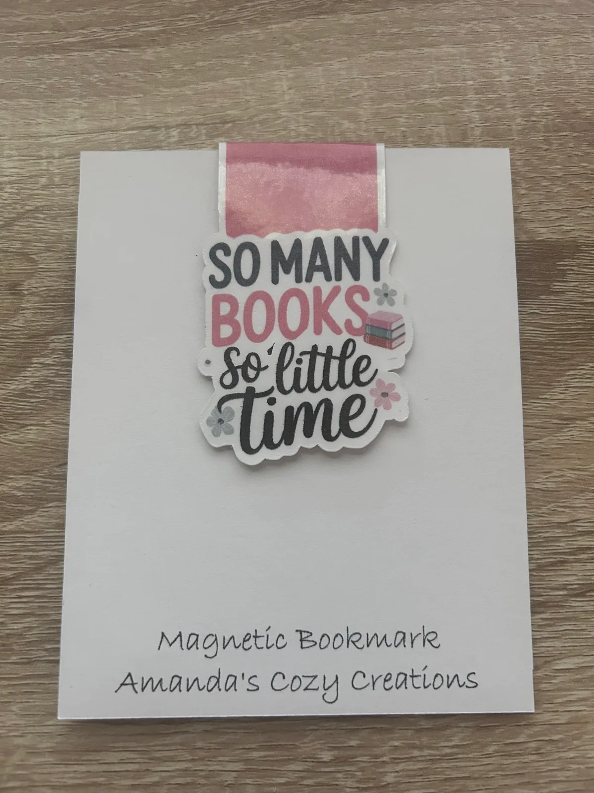 So Many Books - Magnetic Bookmark