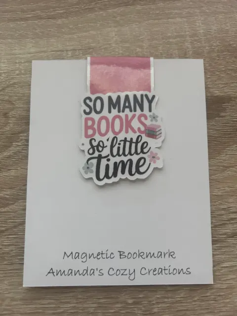 So Many Books - Magnetic Bookmark