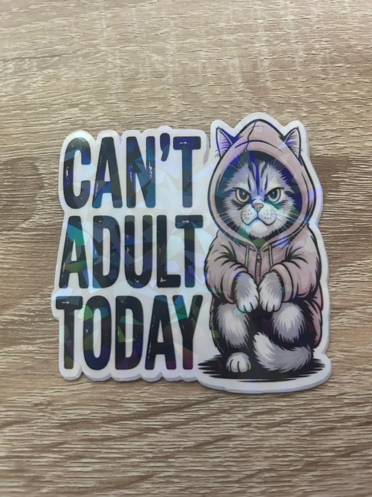Grumpy Cat - Can't Adult Today Sticker