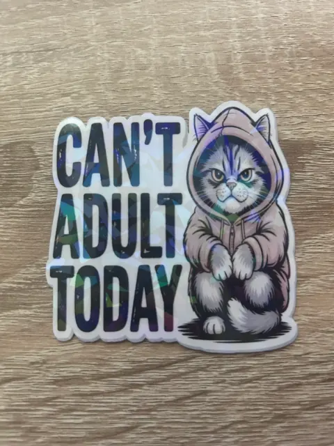 Grumpy Cat - Can't Adult Today Sticker