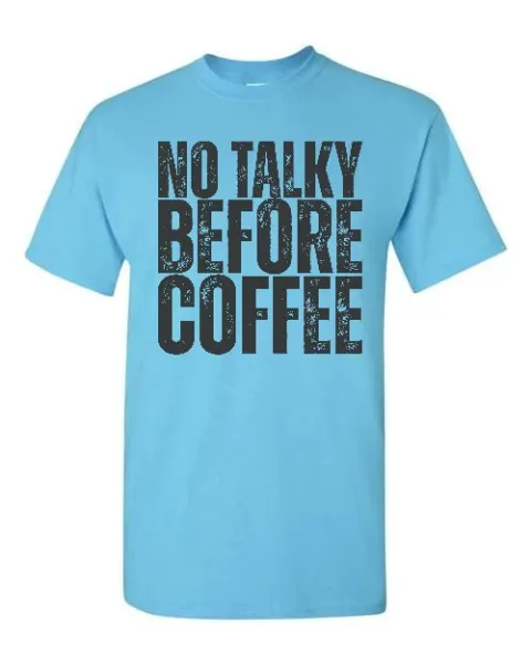 No talky before coffee