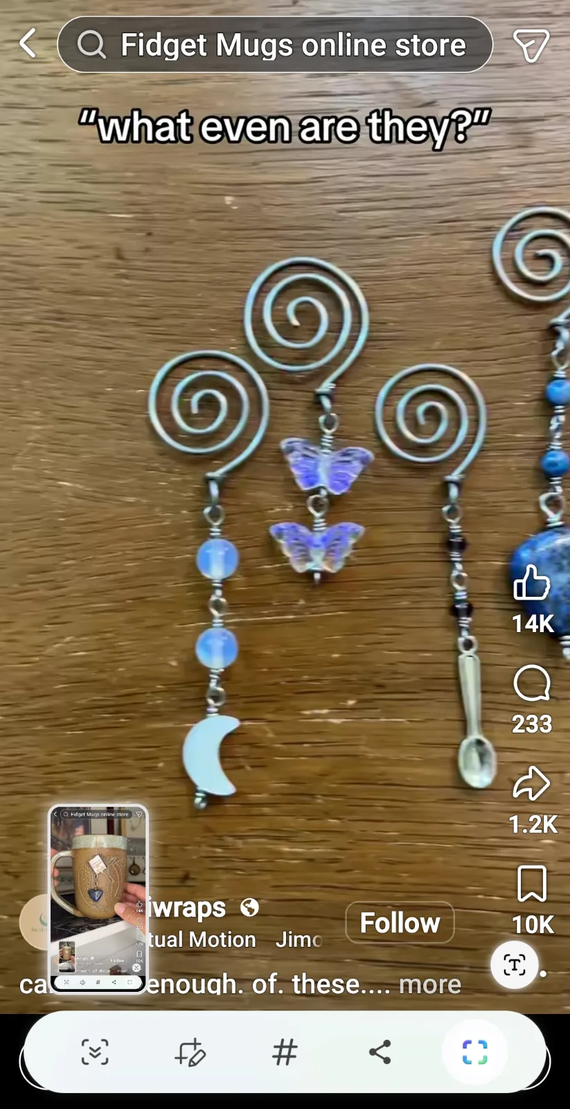 Wire-Wrapped Beaded Earrings