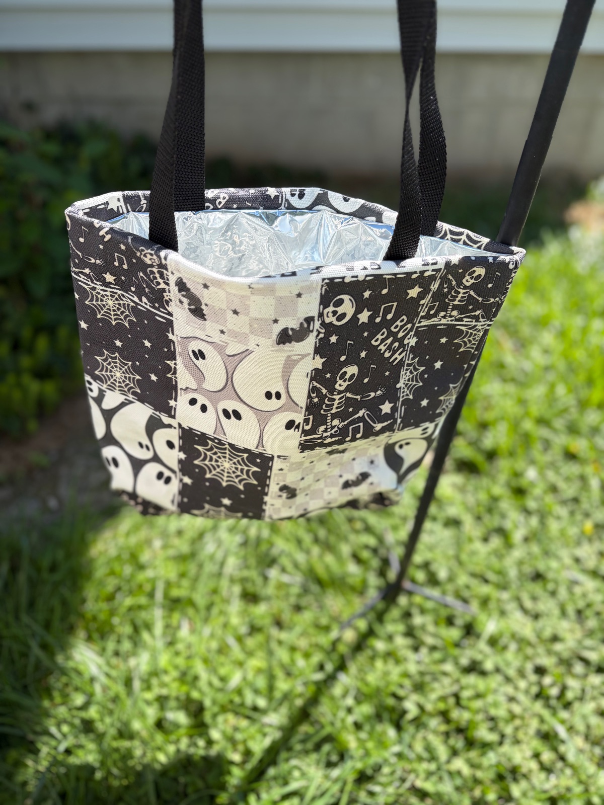 Black and White Halloween Tote