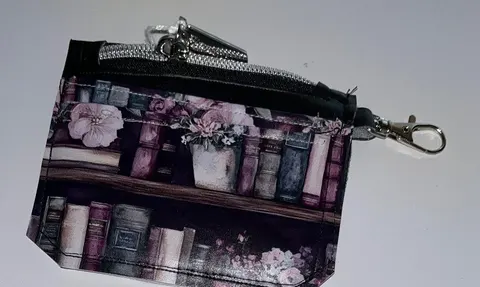 Purple Library Mini Wallet