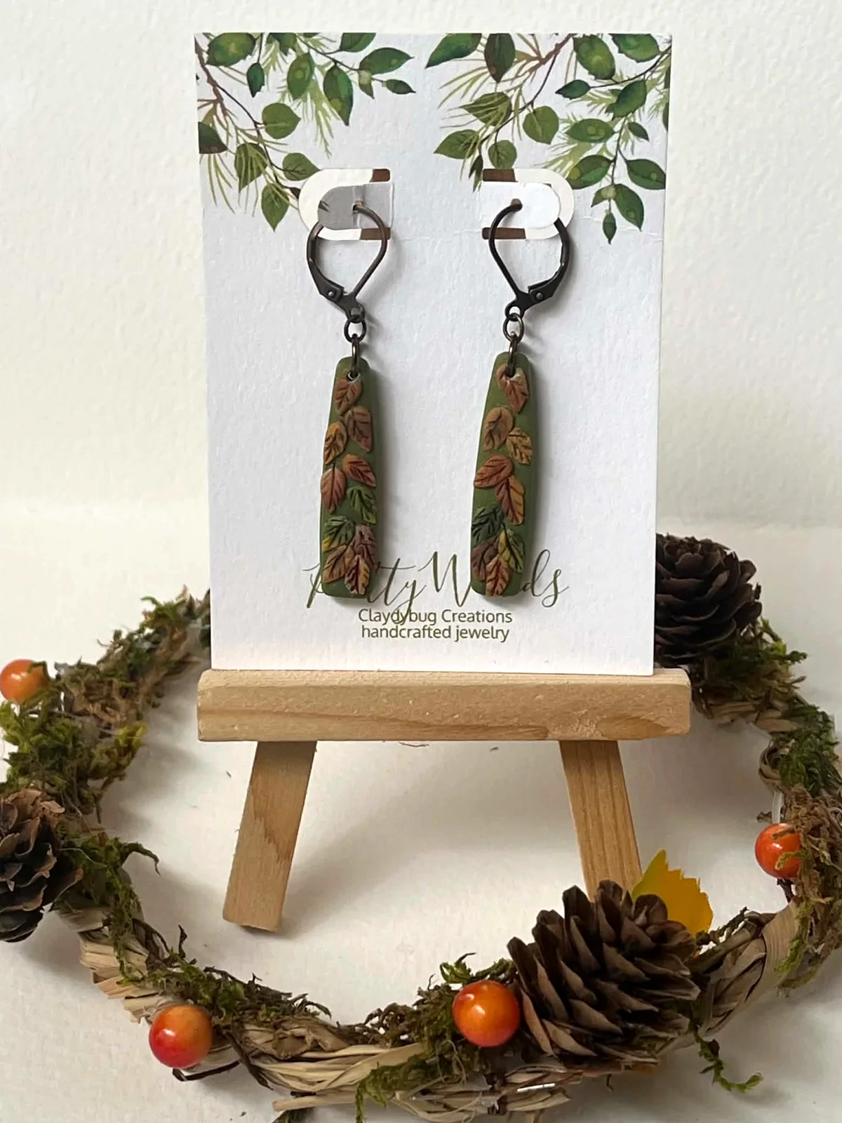 Autumn Vine Bar Earrings
