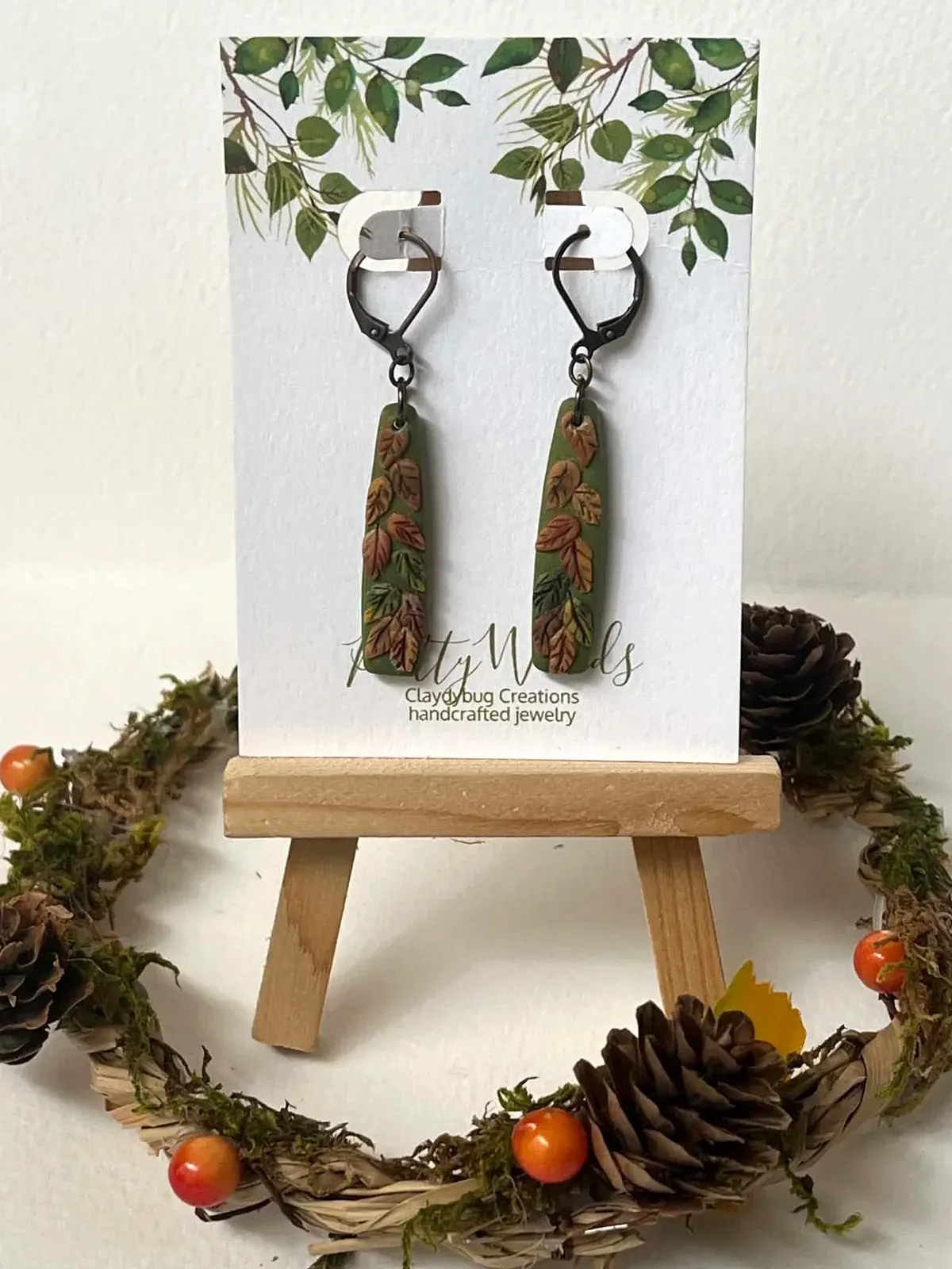 Autumn Vine Bar Earrings