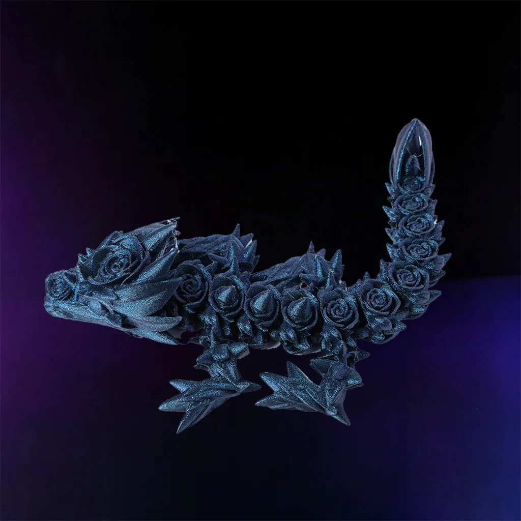 7 Baby Rose Dragon Midnight Black