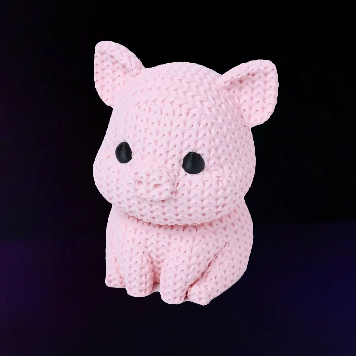 Crochet Style Pig