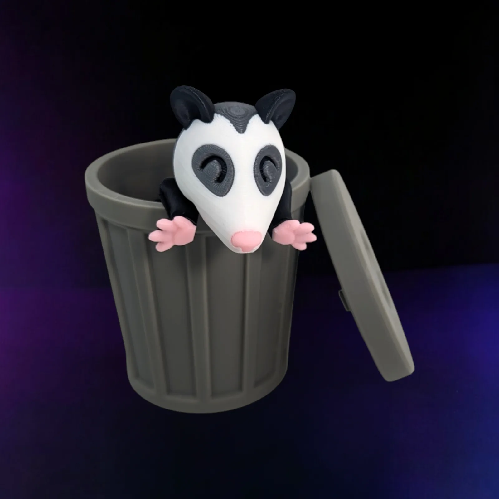 Possum With Trashcan