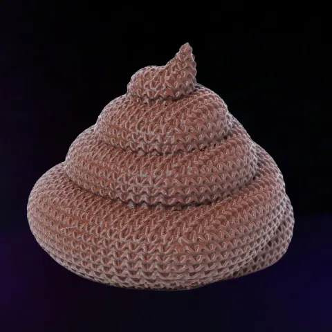 Crochet Style Pile Of Poop
