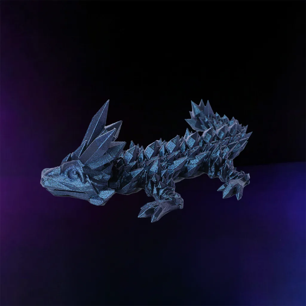 7 Baby Crystal Dragon Midnight Black