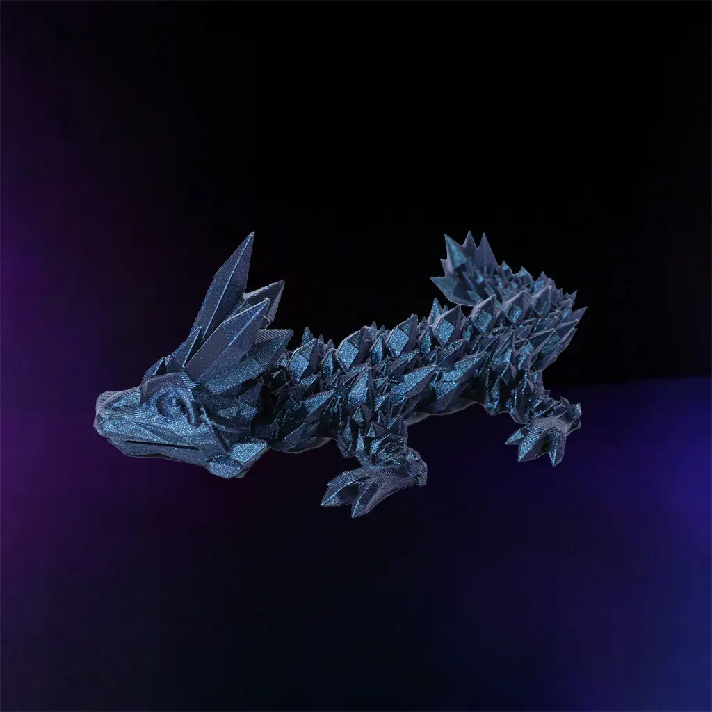 7 Baby Crystal Dragon Midnight Black