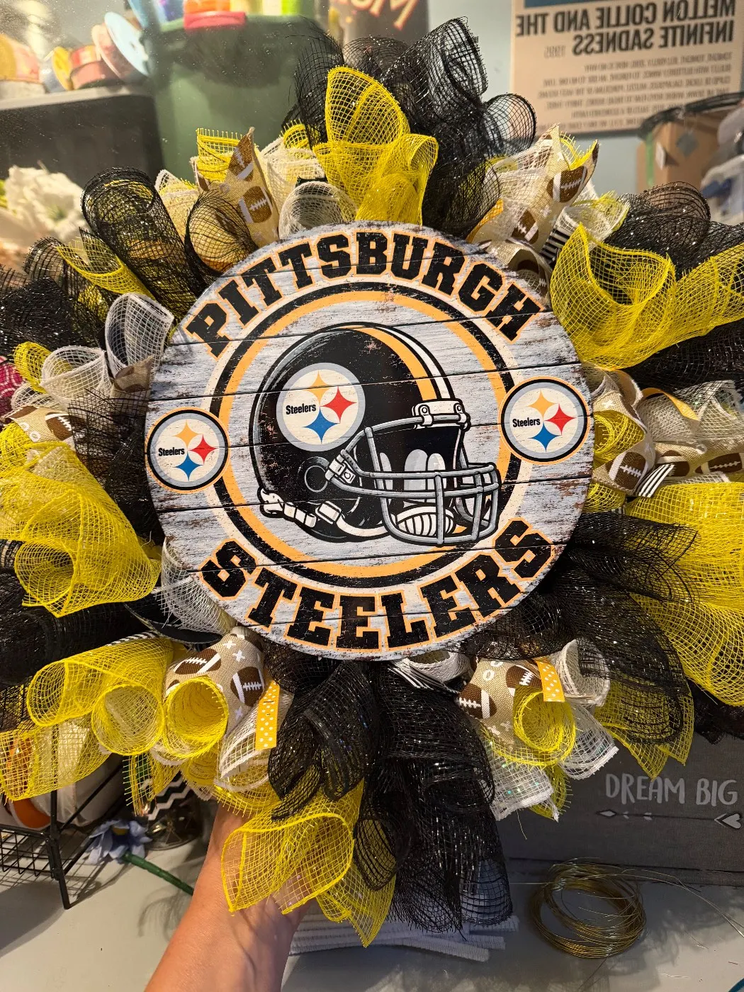 Steelers wreath