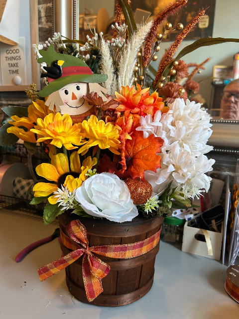 Fall flower arrangement