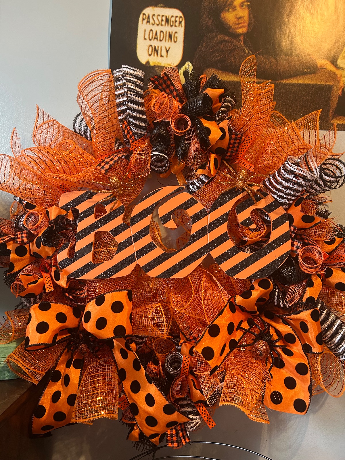 Fun “ boo” Halloween wreath