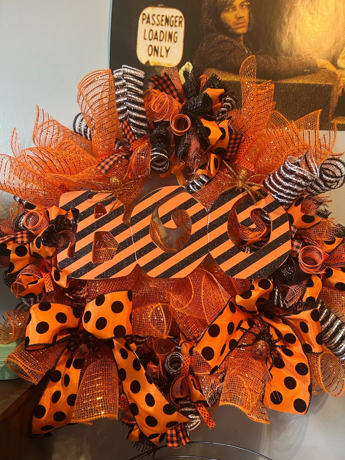 Fun “ boo” Halloween wreath