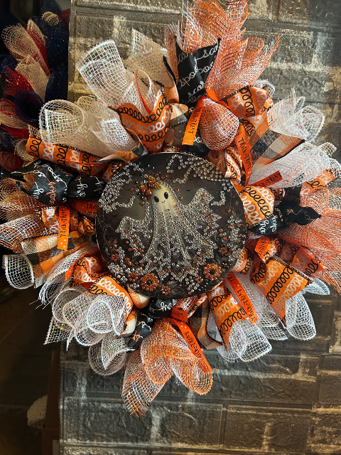 Bling girlie ghost wreath