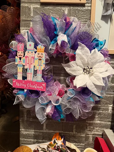 Nutcracker Christmas wreath