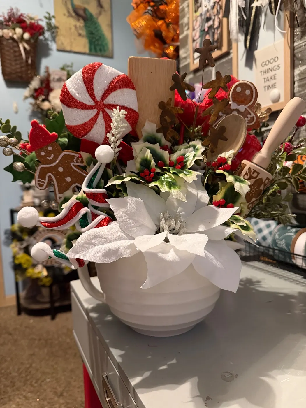 Gingerbread man floral